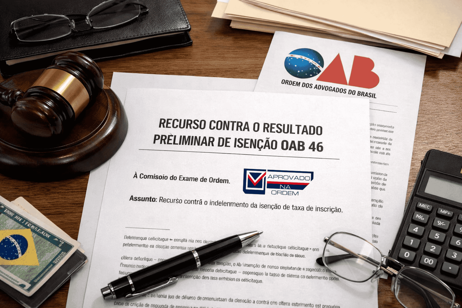 Recurso Contra o Resultado Preliminar de Isenção OAB 46