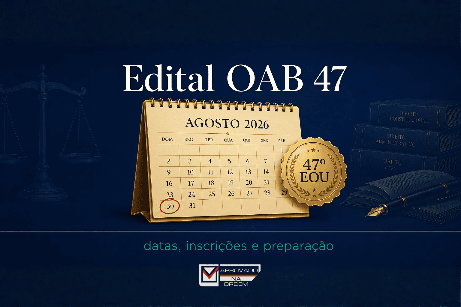 Calendário OAB 47