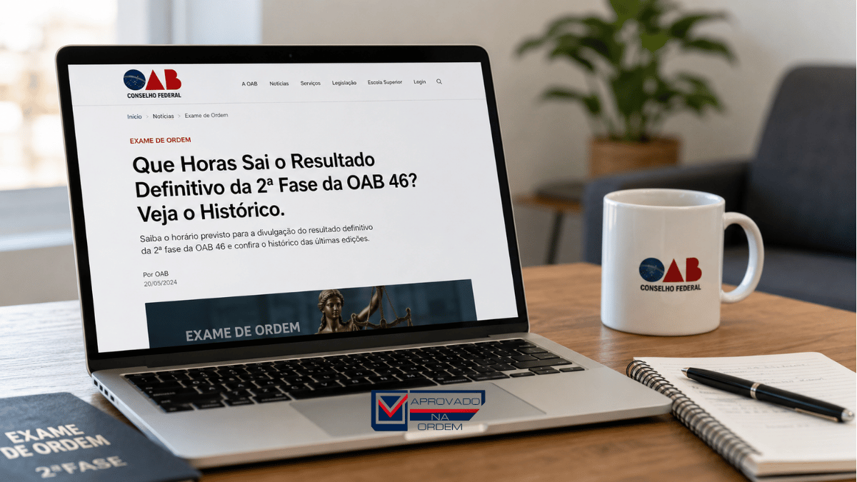 Que Horas Sai o Resultado Definitivo da 2ª Fase da OAB 46 Veja o Histórico